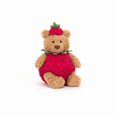 Jellycat Bartholomew Strawberry Oso | IHJV-31058